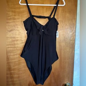 Old Navy Black Cutout Bathing Suit NWT